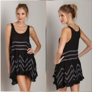 Free People Trapeze Dress Black NWT